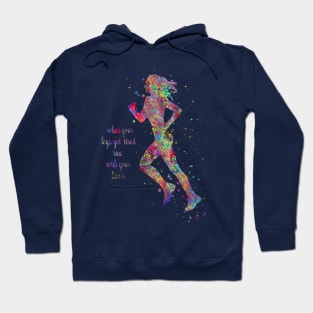 Running woman Hoodie